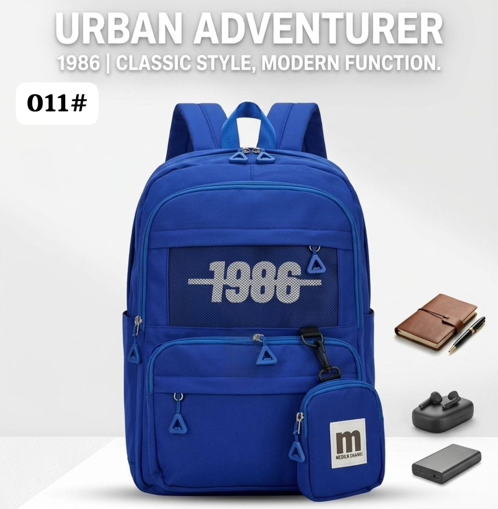 Retro Style Waterproof Backpack Campus Style Large Capacity School Bag for Teenagers and Students