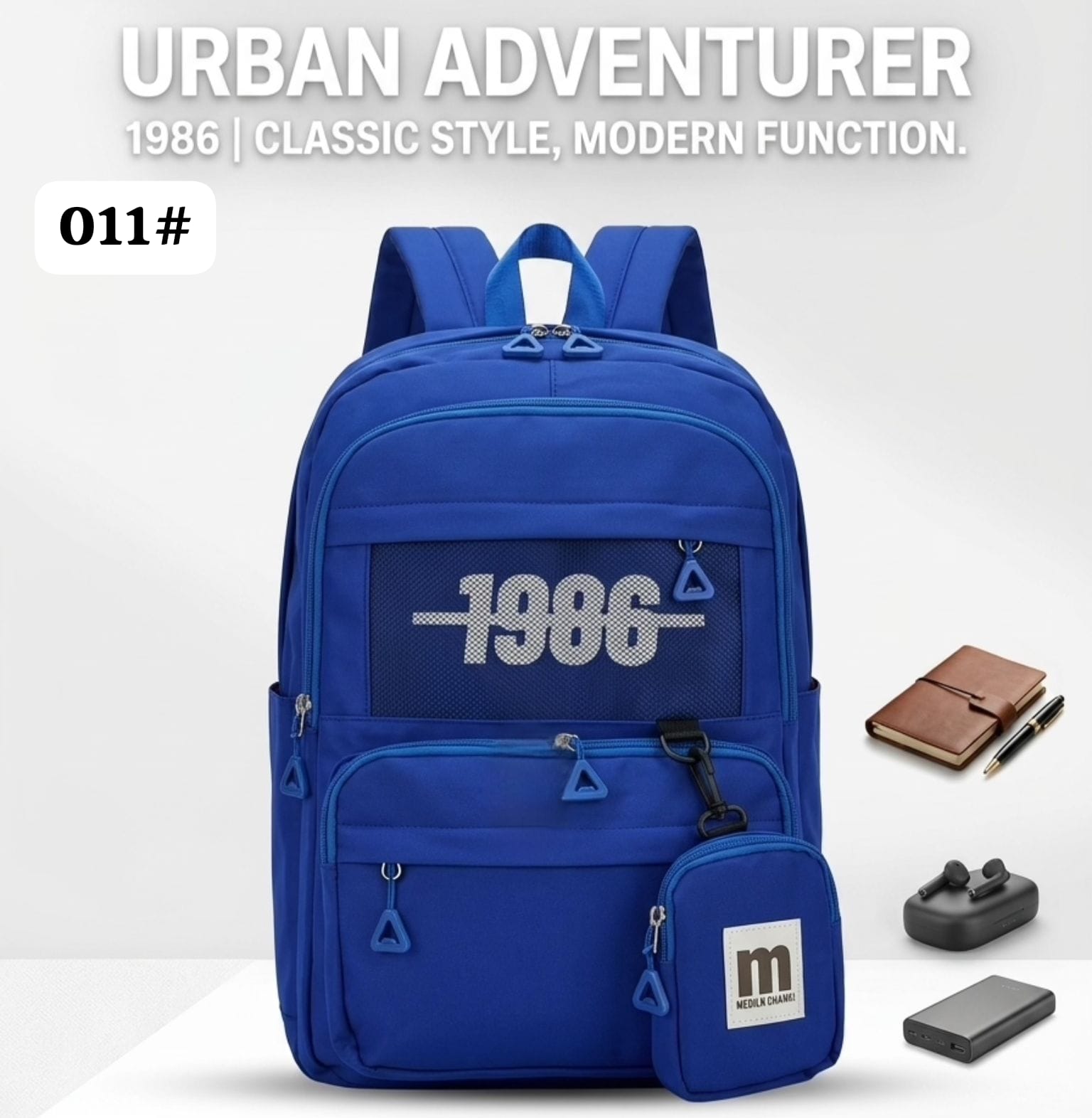 Retro Style Waterproof Backpack Campus Style Large Capacity School Bag for Teenagers and Students
