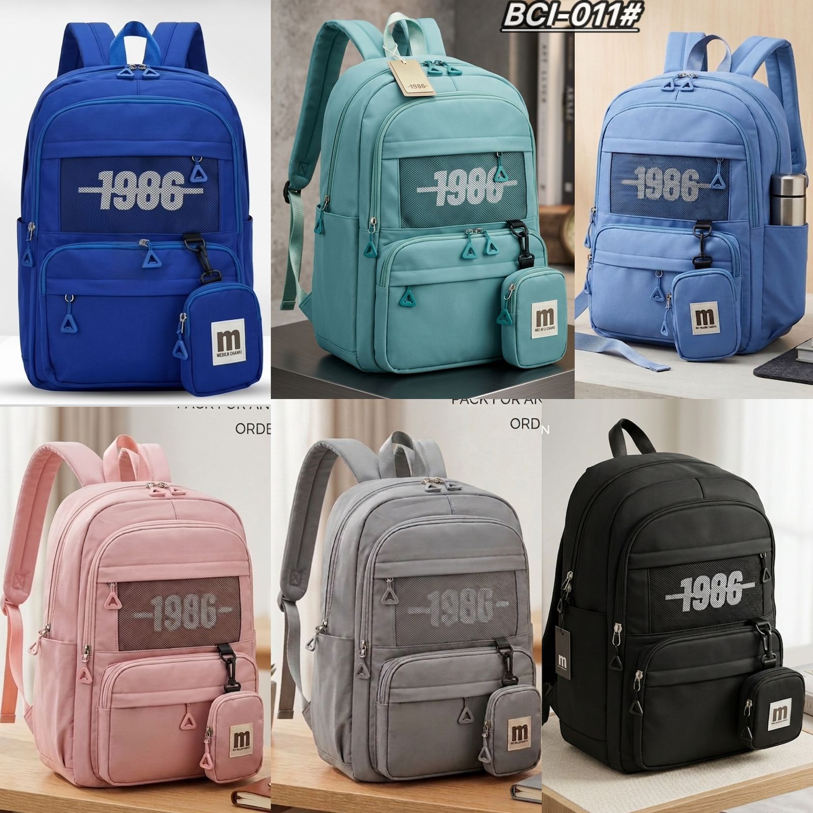 Retro Style Waterproof Backpack Campus Style Large Capacity School Bag for Teenagers and Students