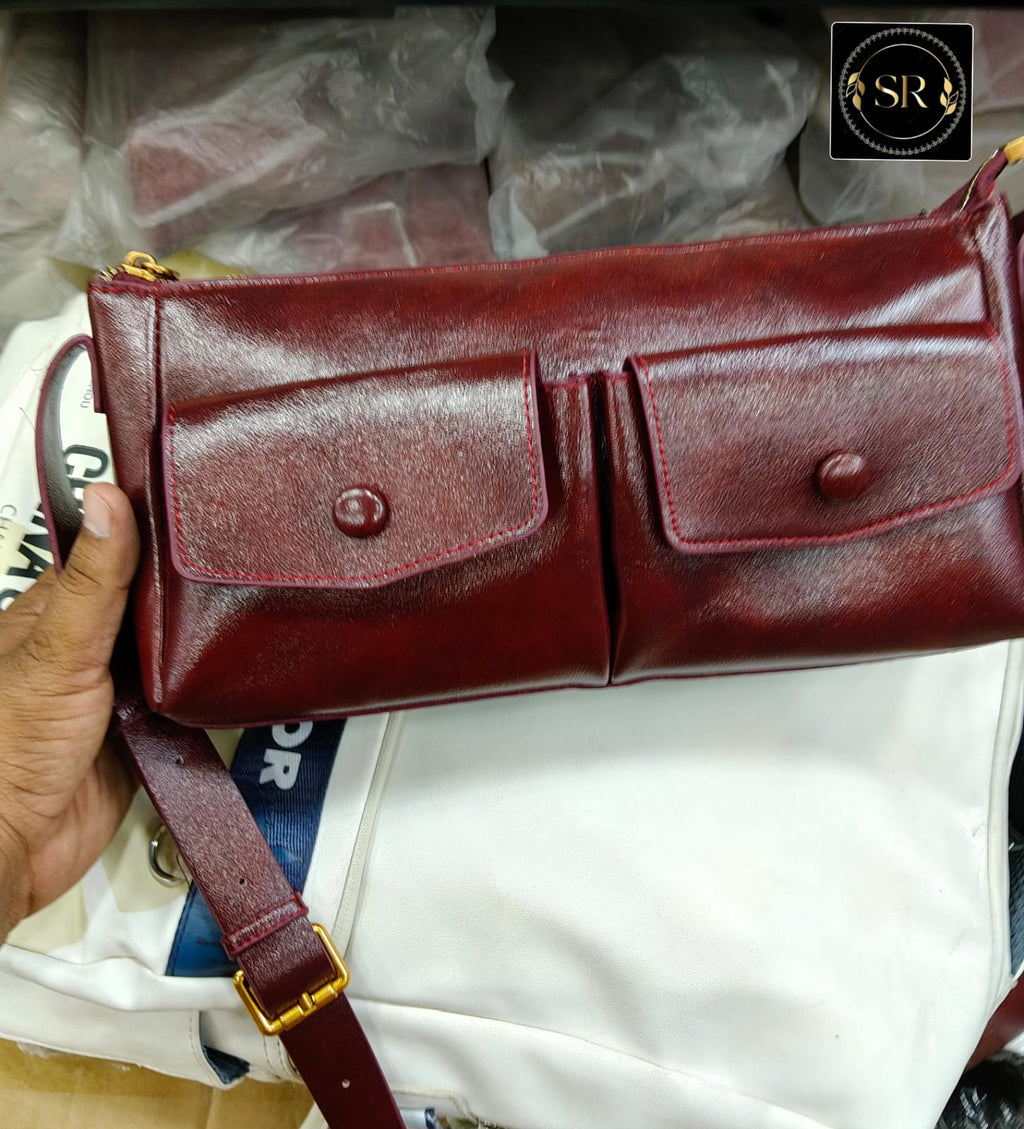 HIGH QUALITY  IMPORTED SHOULDER SLING BAG WITH LONG BELT