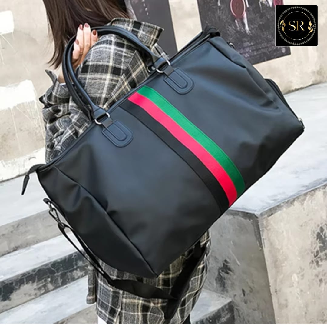 IMPORTED TRAVEL DUFFLE HANDBAG AND SHOULDER BAG