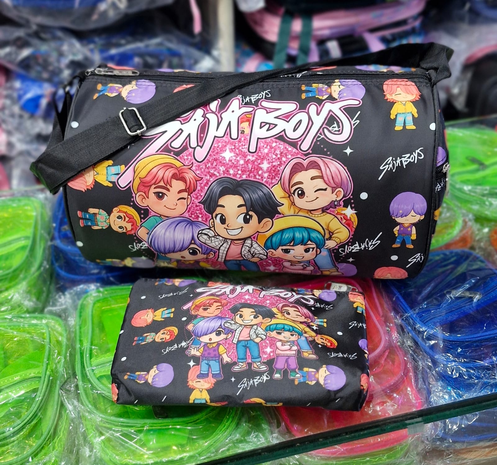 Duffle bag with pouch combo