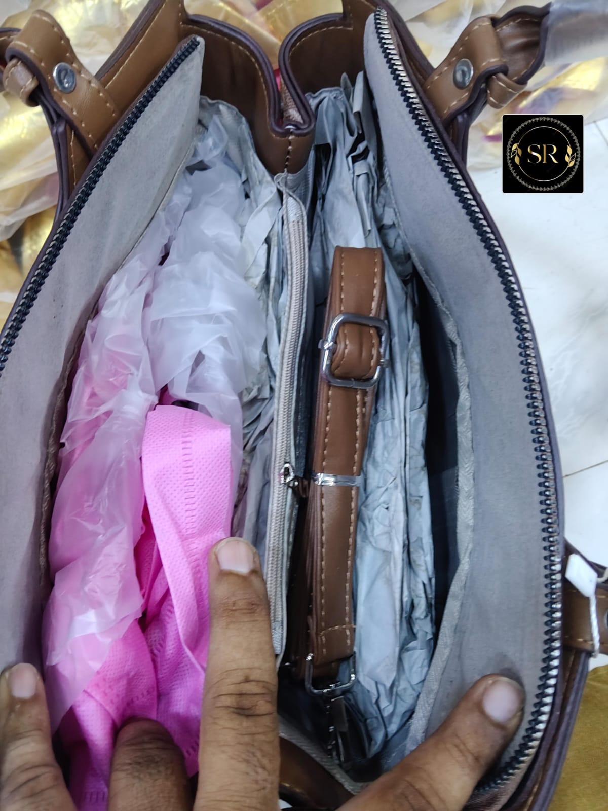 IMPORTED HANDBAG AND SHOULDER SLING BAG