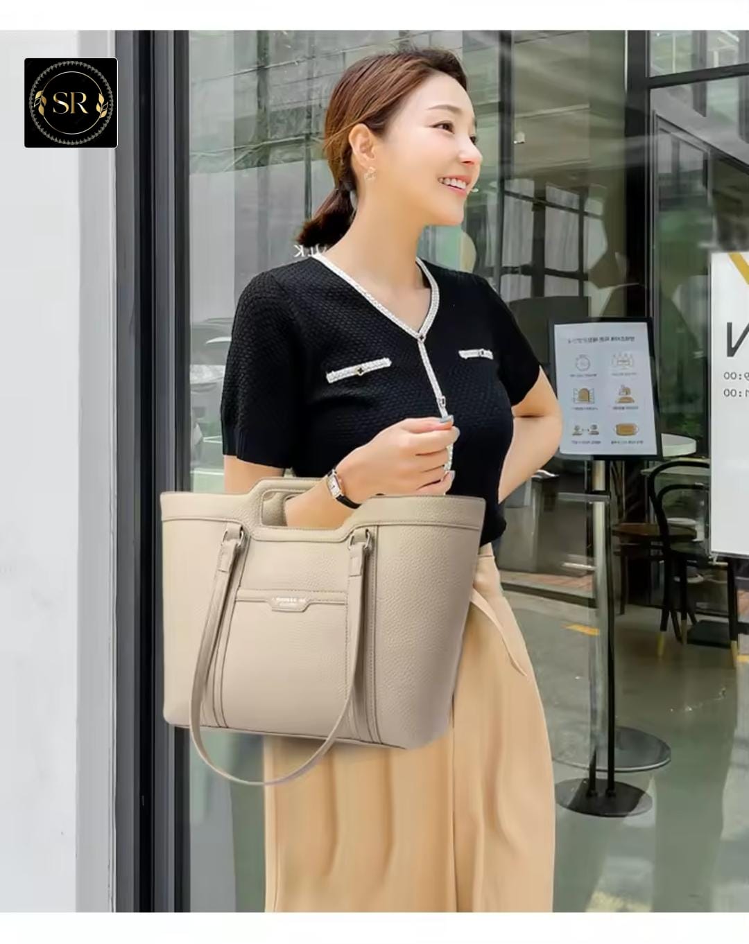 IMPORTED HANDBAG AND SHOULDER SLING BAG
