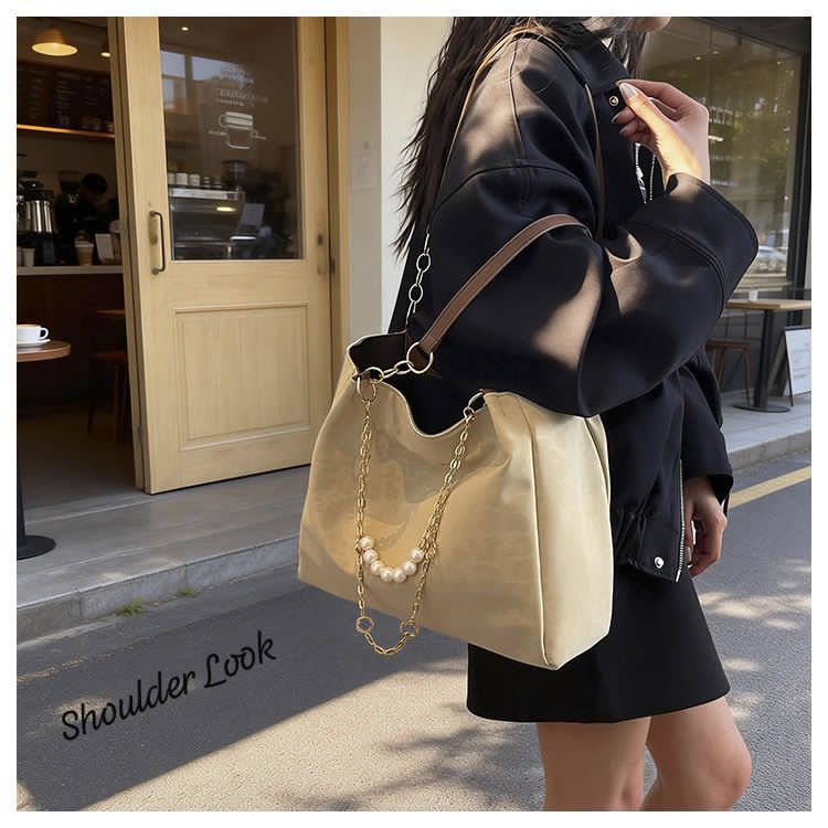 Imported premium Quality  Classy Tote Bag & Pearl Kaychain