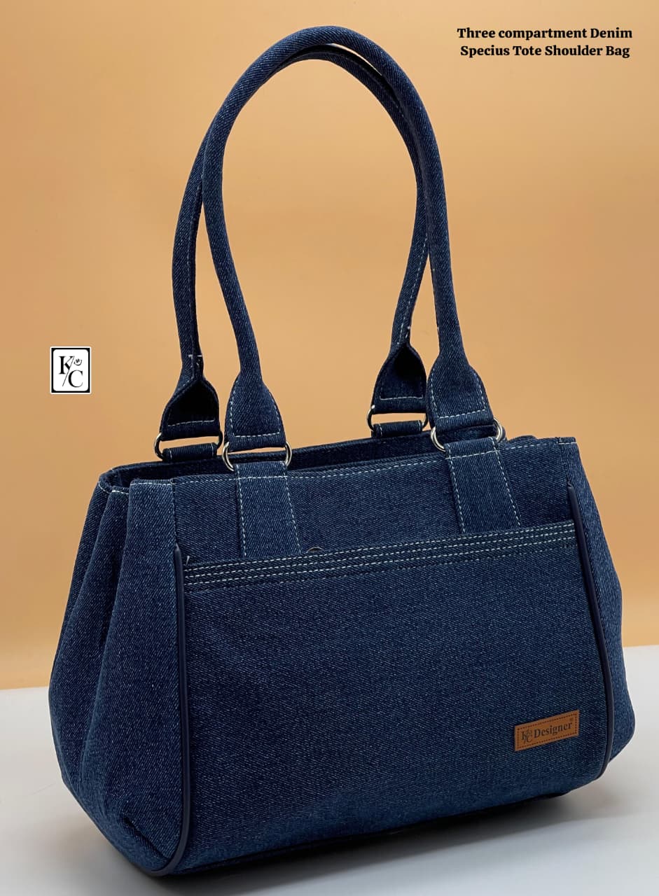Denim Casual Tote Shoulder Handbag