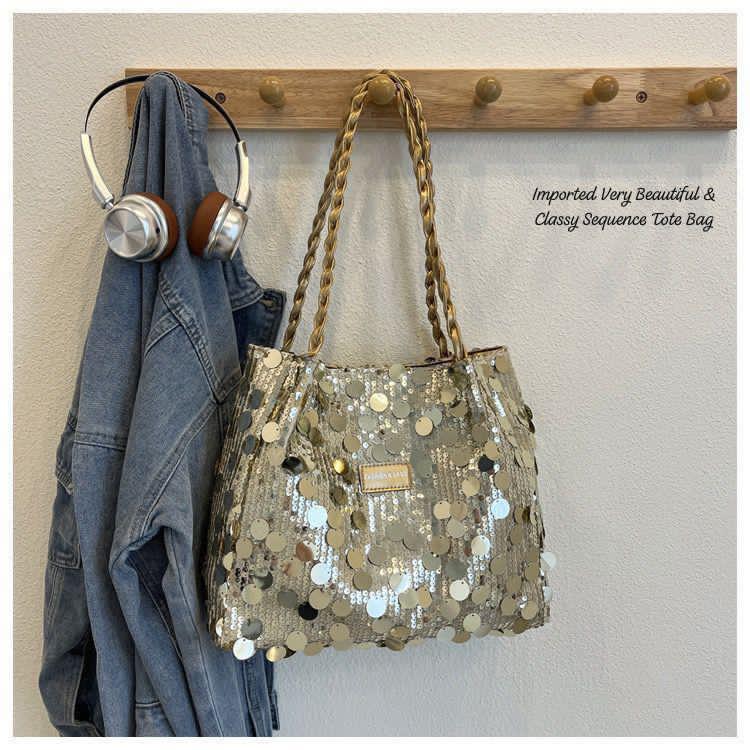 Imported Premium Quality Very Beautiful & Stylish Sequence Tote Bag