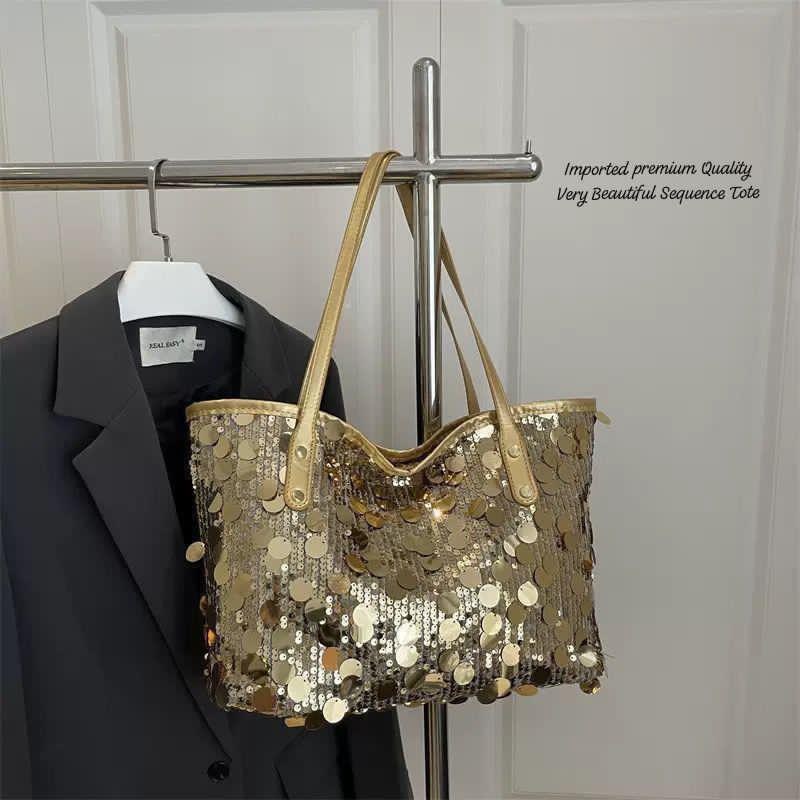 Imported Premium Quality Very Beautiful & Stylish Sequence Tote Bag