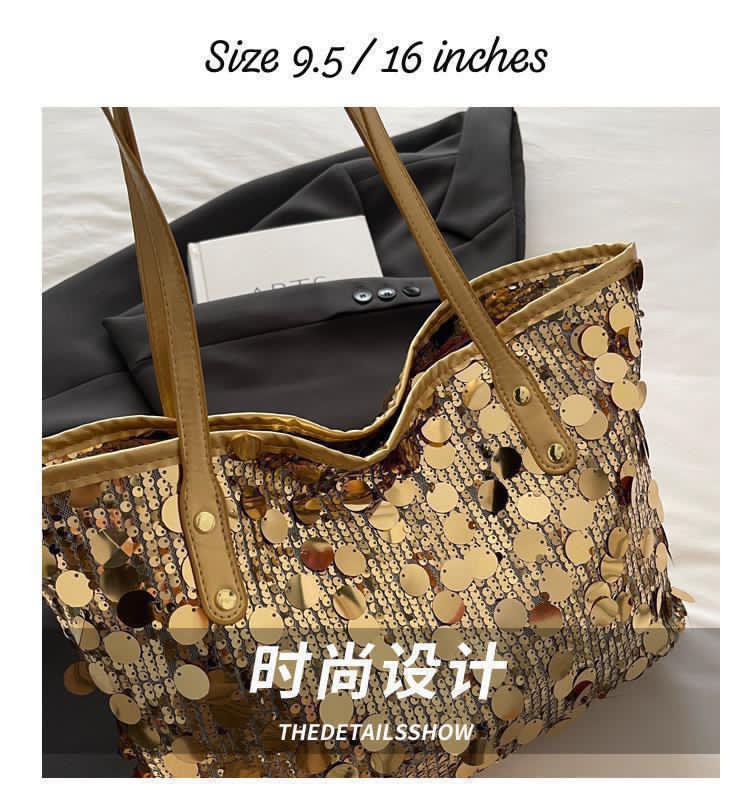 Imported Premium Quality Very Beautiful & Stylish Sequence Tote Bag