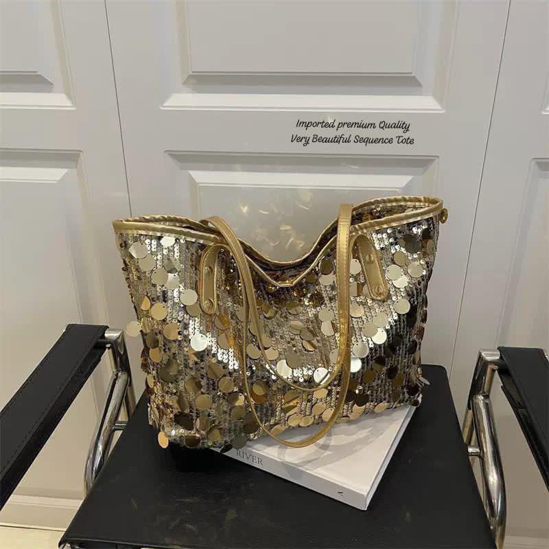 Imported Premium Quality Very Beautiful & Stylish Sequence Tote Bag