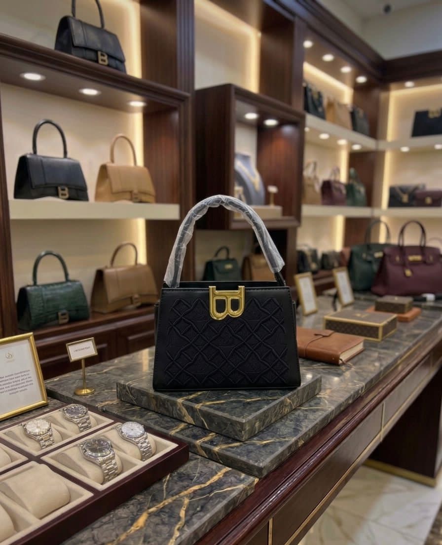 Imported Luxury "B" Signature Top-Handle Bag