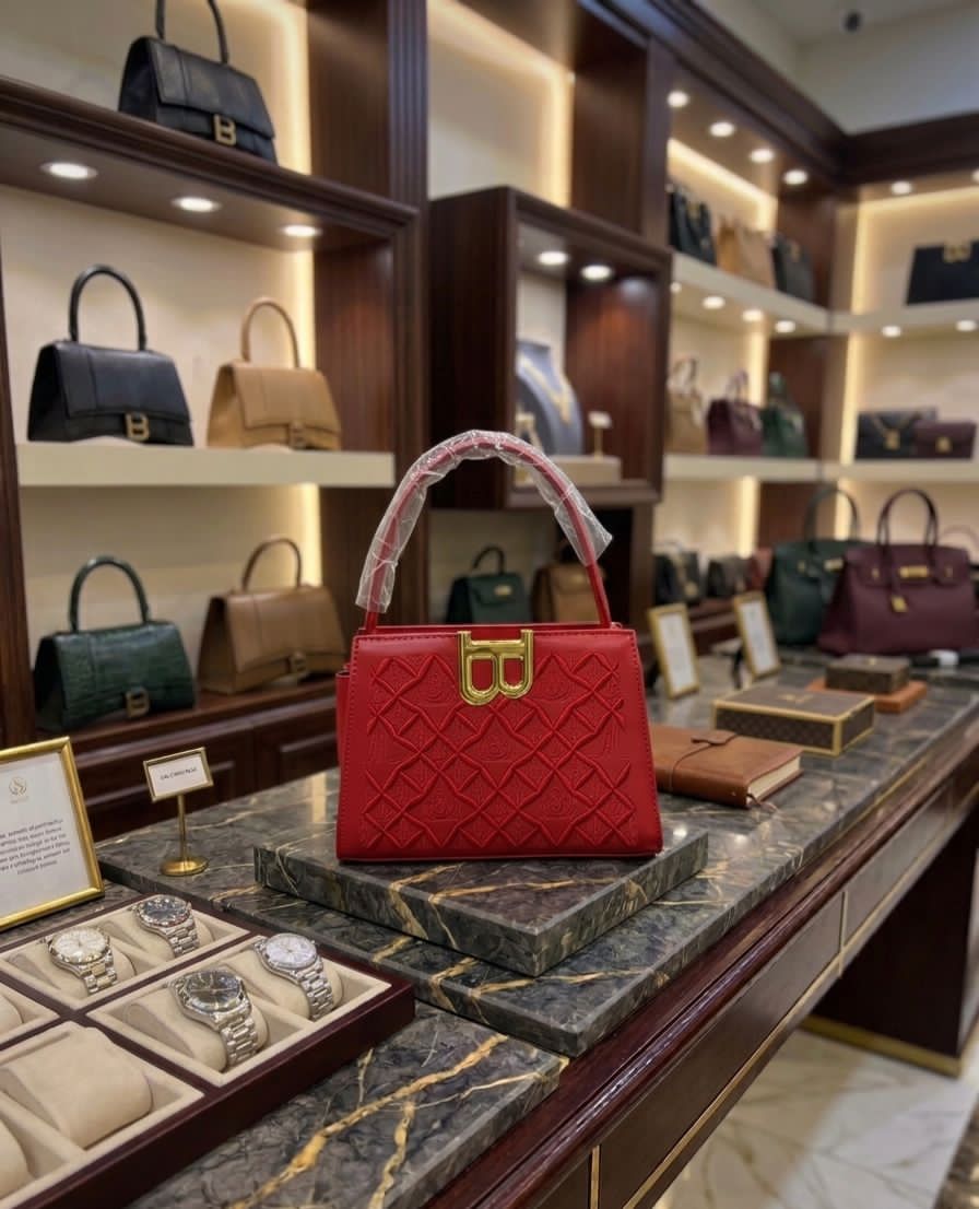 Imported Luxury "B" Signature Top-Handle Bag