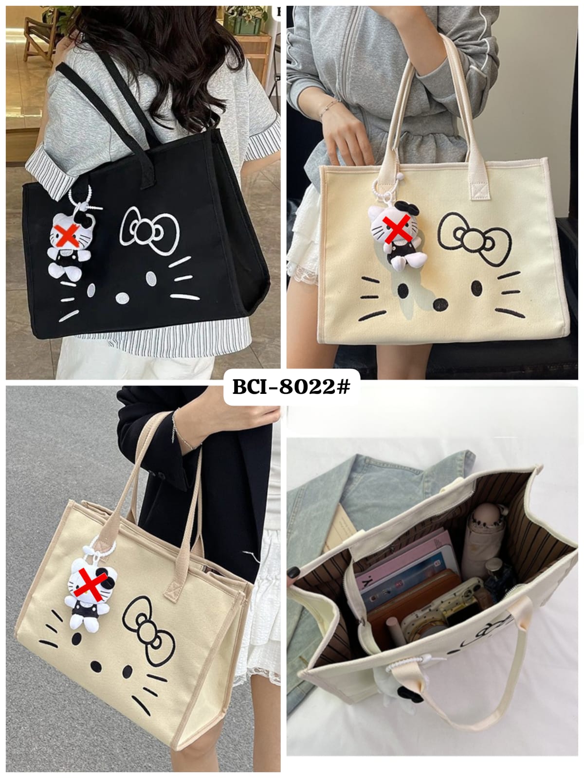 Arrival Large Capacity Canvas Tote Bags Women's Trendy Casual Aesthetic Everyday use Tote bags College University Shoulder Bag Handbag