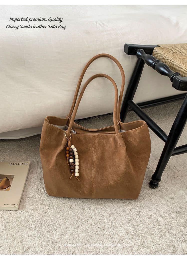 Imported Premium Quality Very Beautiful & Classy Suede Leather TOTE BAG