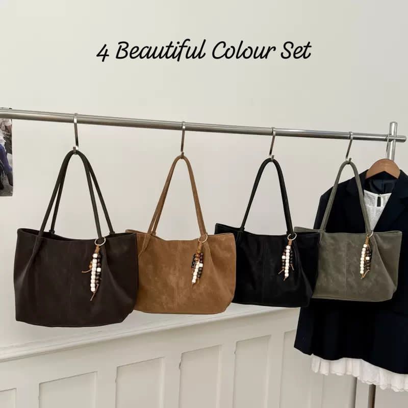 Imported Premium Quality Very Beautiful & Classy Suede Leather TOTE BAG