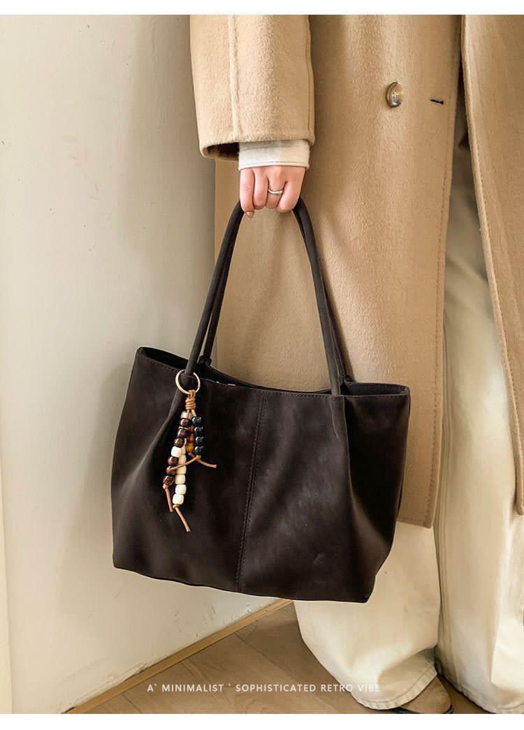 Imported Premium Quality Very Beautiful & Classy Suede Leather TOTE BAG