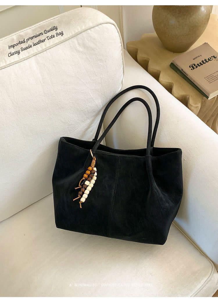 Imported Premium Quality Very Beautiful & Classy Suede Leather TOTE BAG