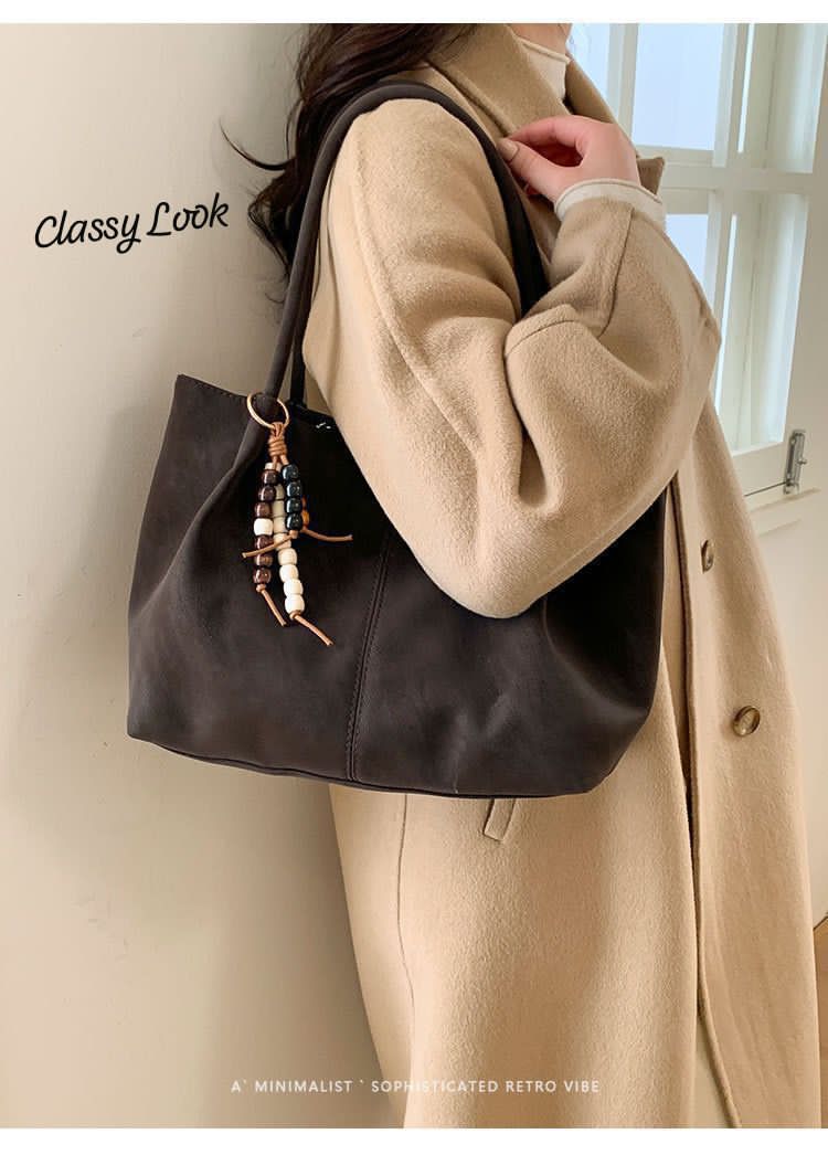 Imported Premium Quality Very Beautiful & Classy Suede Leather TOTE BAG