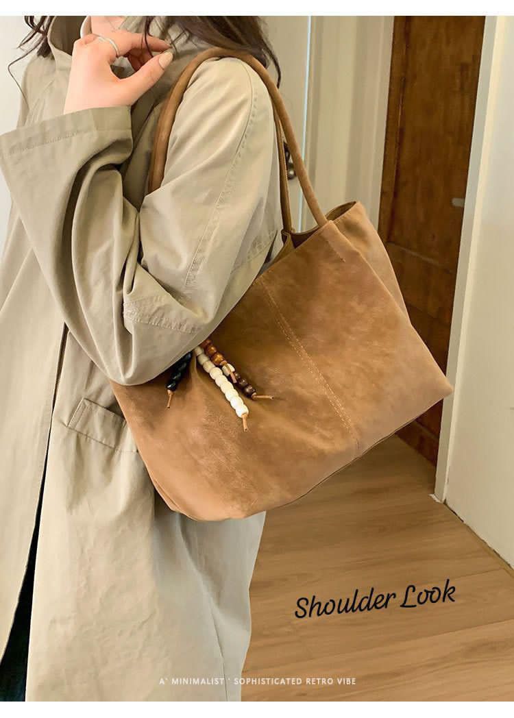 Imported Premium Quality Very Beautiful & Classy Suede Leather TOTE BAG