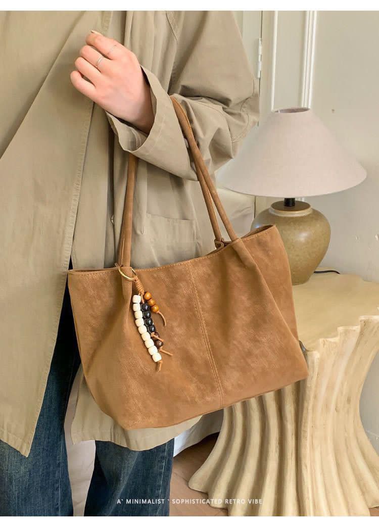 Imported Premium Quality Very Beautiful & Classy Suede Leather TOTE BAG