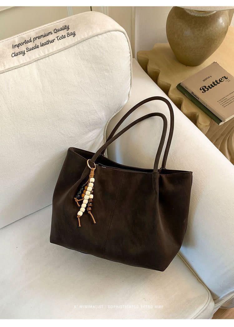 Imported Premium Quality Very Beautiful & Classy Suede Leather TOTE BAG