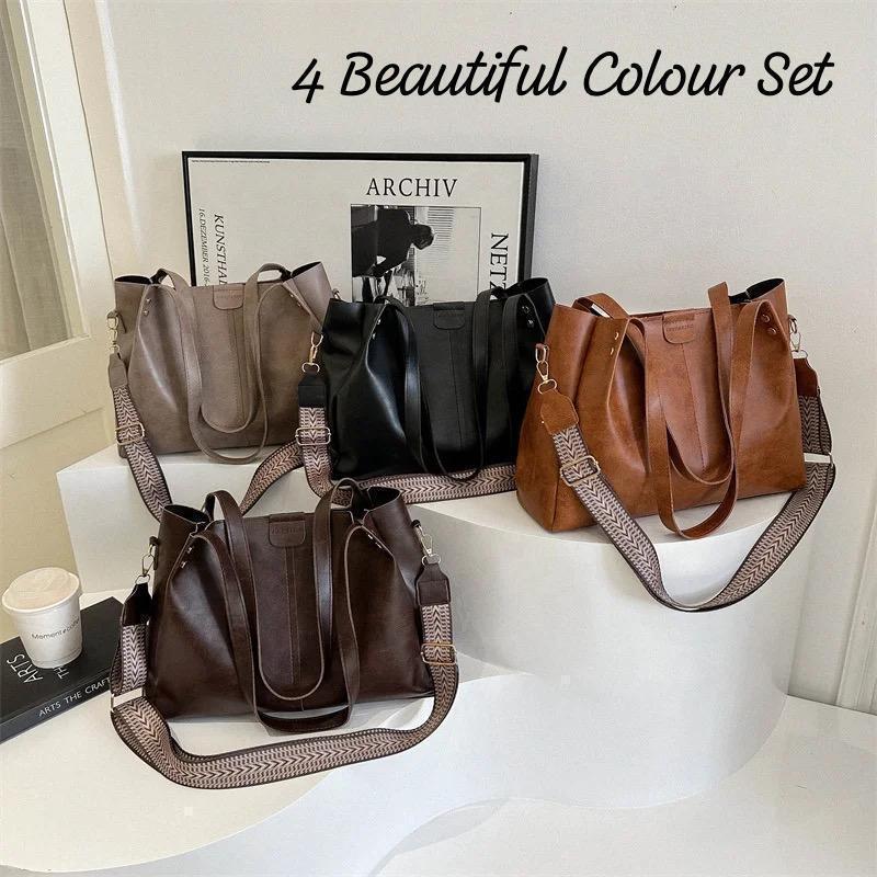 Imported Very Cute & Classy Broad Belt Leather Look Tote Bag