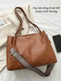 Imported Very Cute & Classy Broad Belt Leather Look Tote Bag