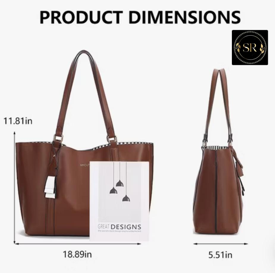 IMPORTED TOTE HANDBAG AND SHOULDER BAG