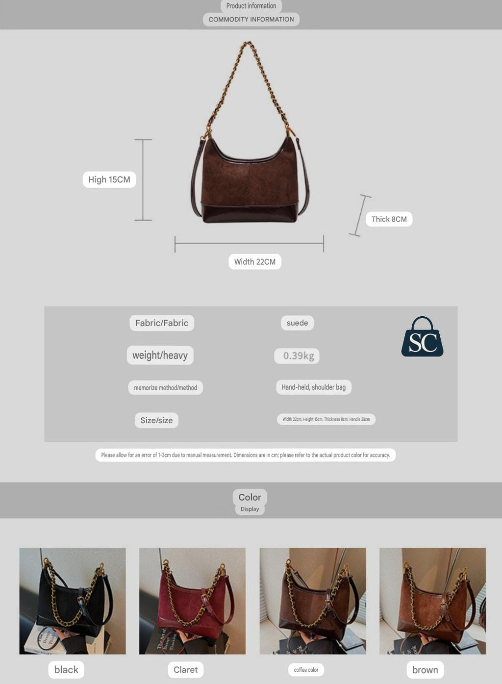 IMPORTED SHOULDER BAG