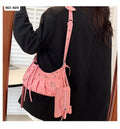 handbag rivet tassel bag