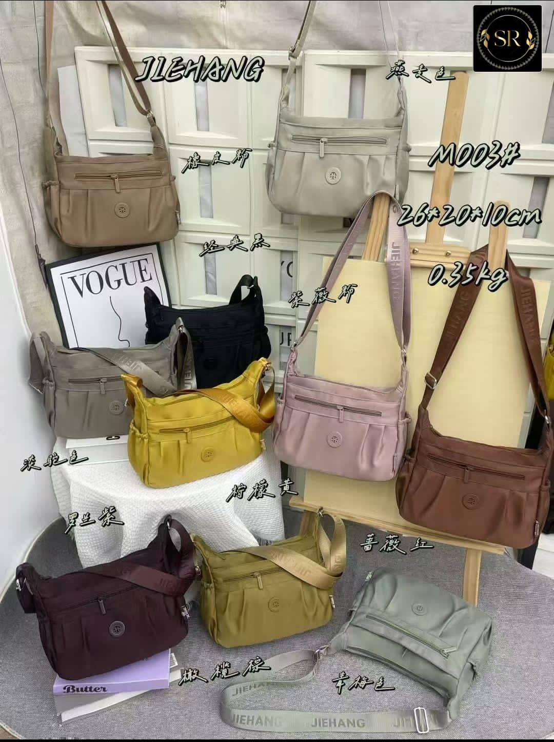 IMPORTED SATIN SHOULDER SLING BAG