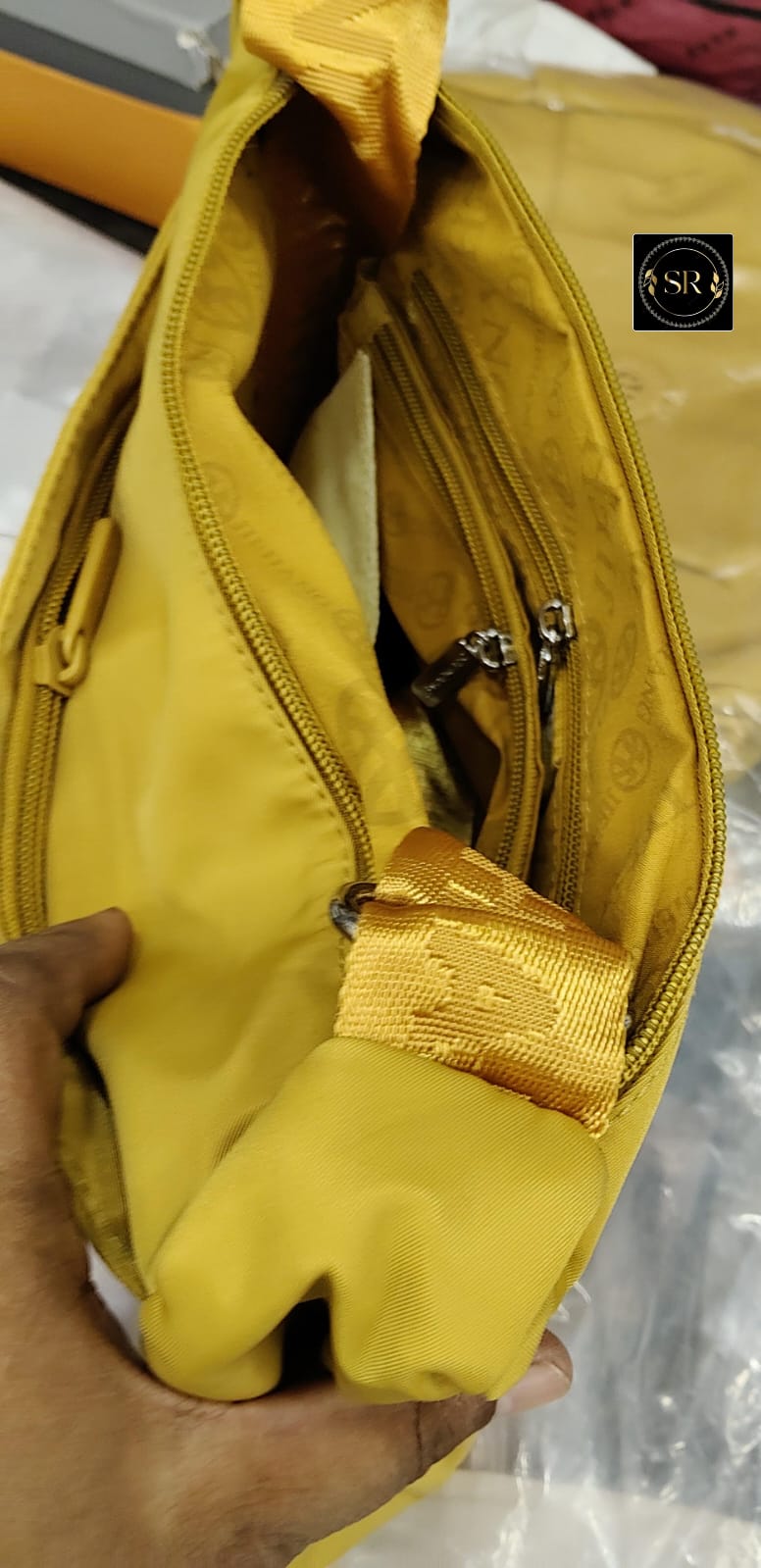 IMPORTED SATIN SHOULDER SLING BAG