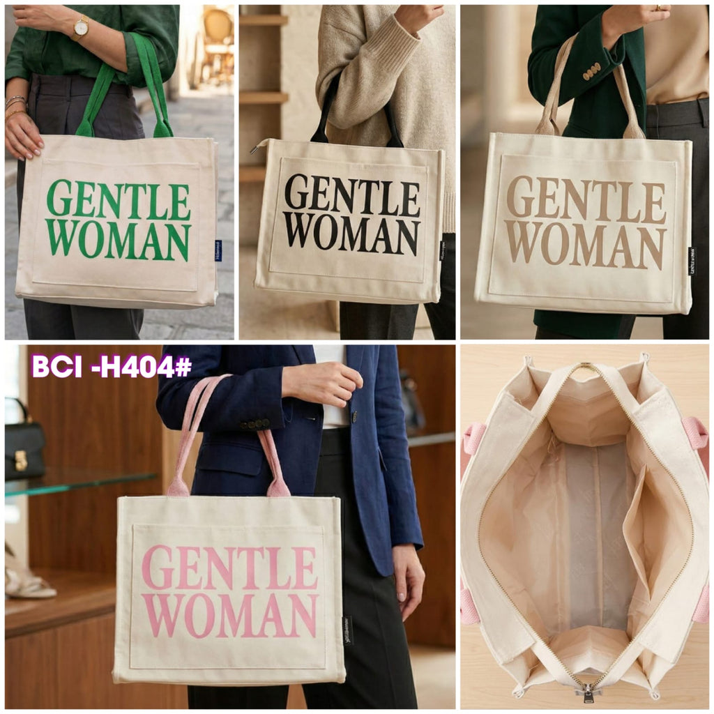 Gentle Woman Colorful Letter Print Small Canvas Bag 2026