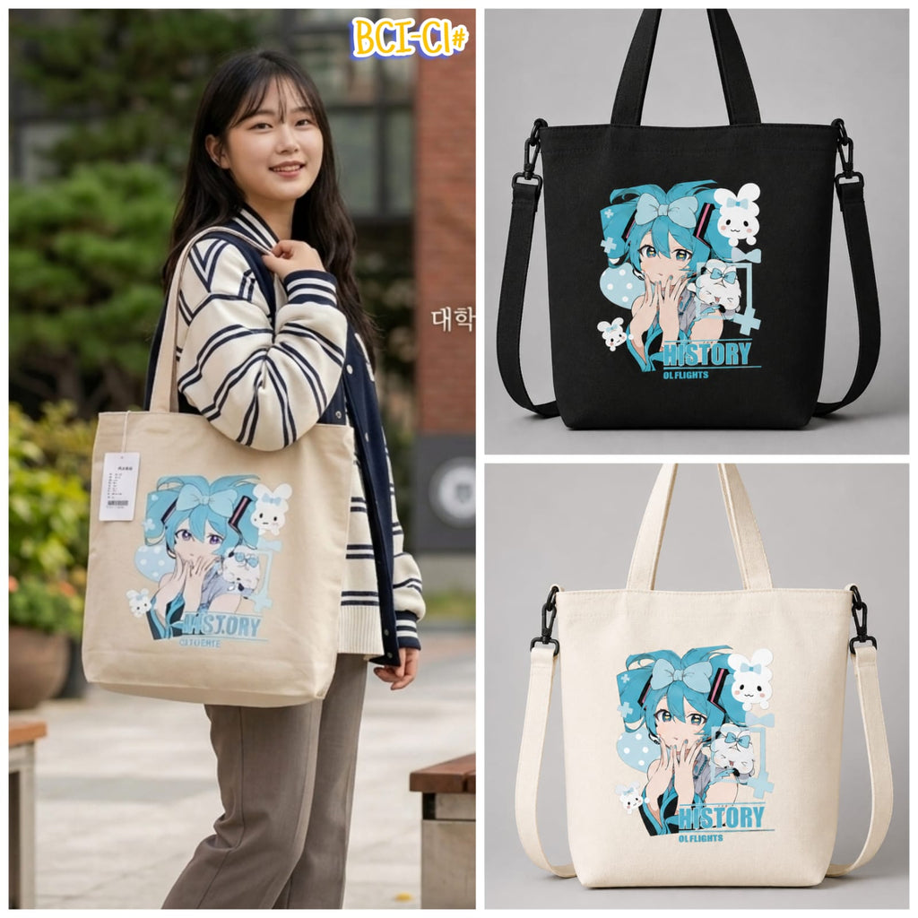 Anime, Cartoon, Game, and Merchandise Canvas Bag