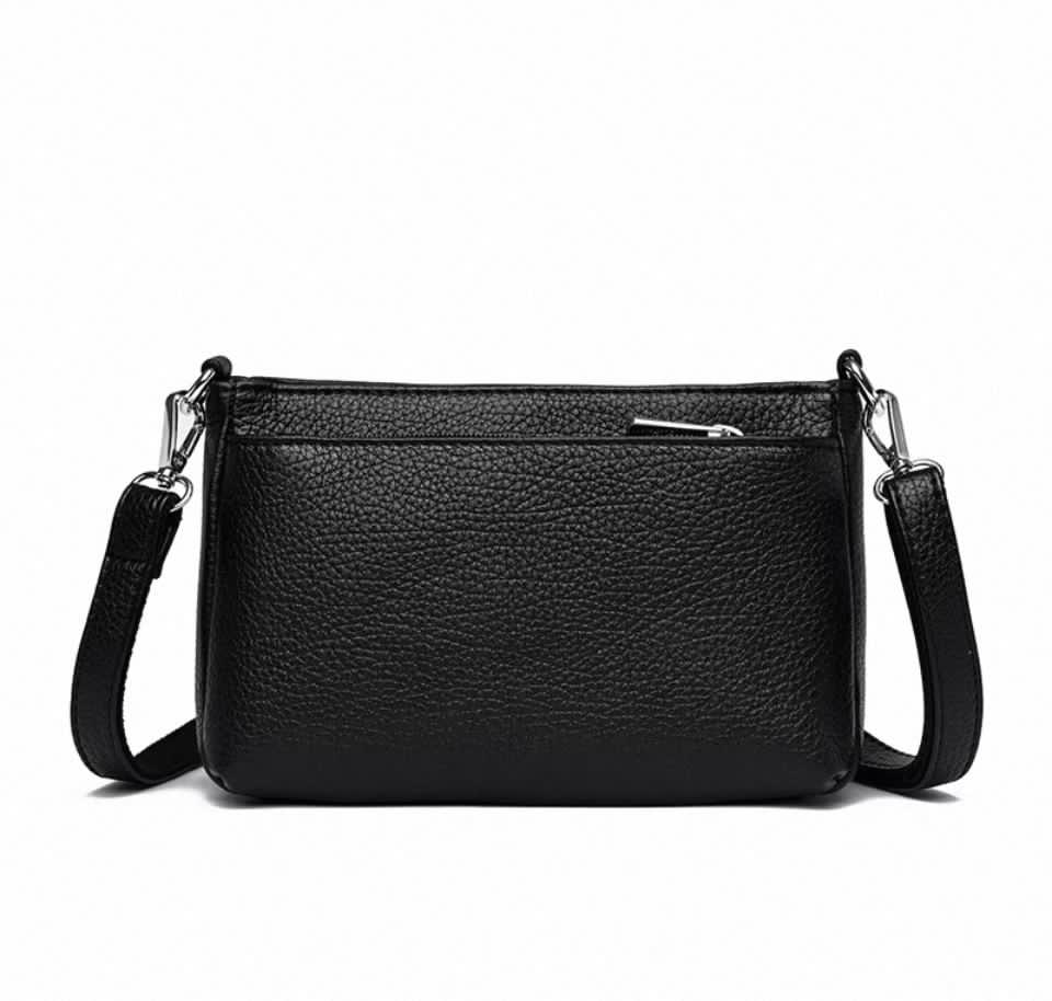 Premium Textured Leather Crossbody Sling Bag
