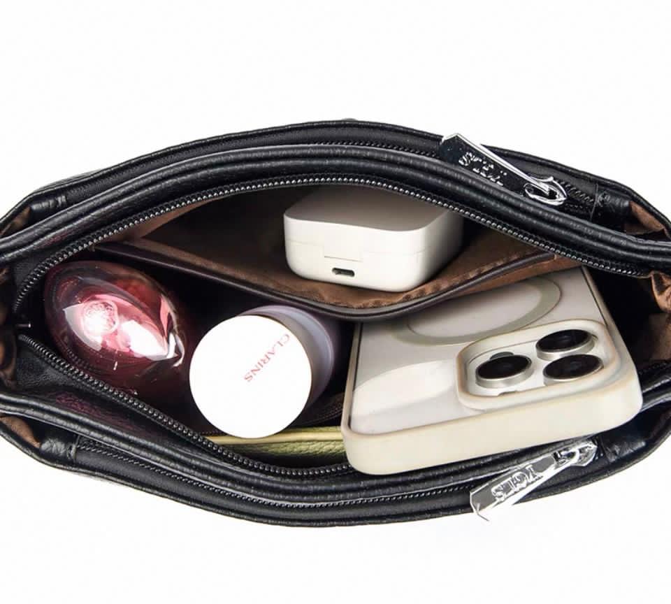 Premium Textured Leather Crossbody Sling Bag