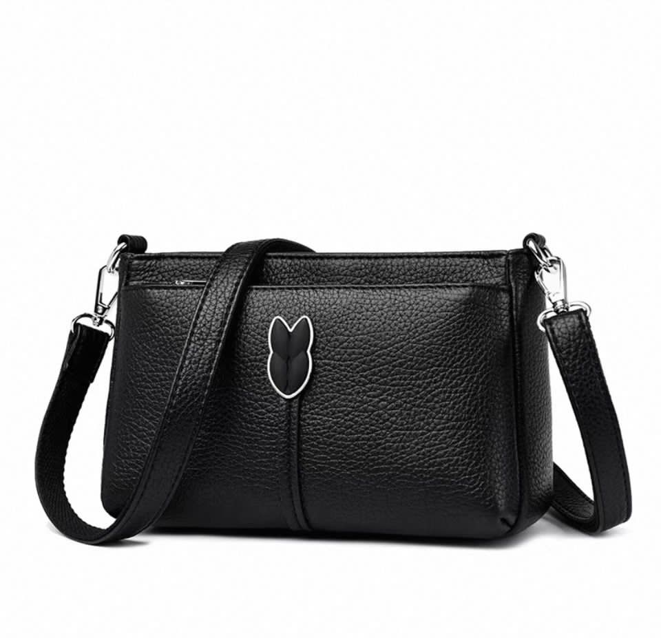 Premium Textured Leather Crossbody Sling Bag
