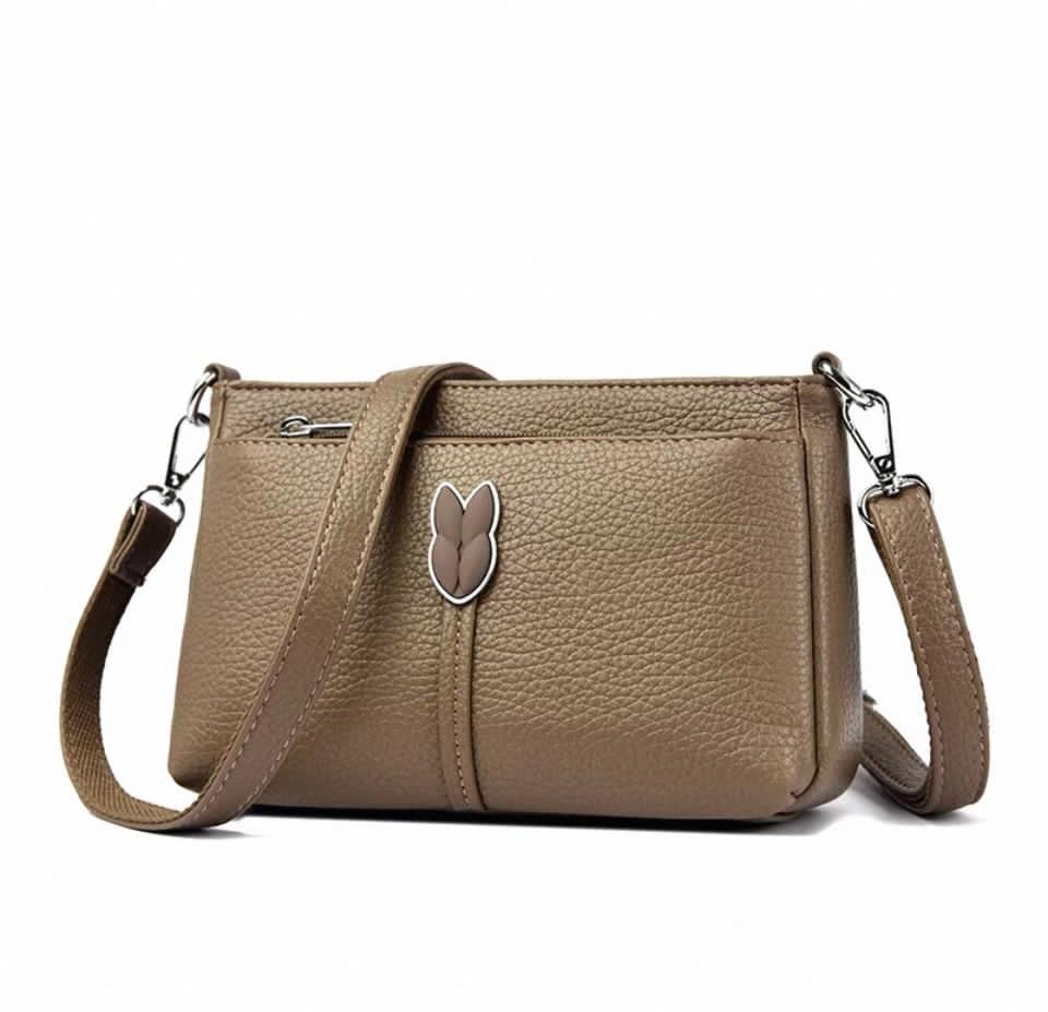 Premium Textured Leather Crossbody Sling Bag