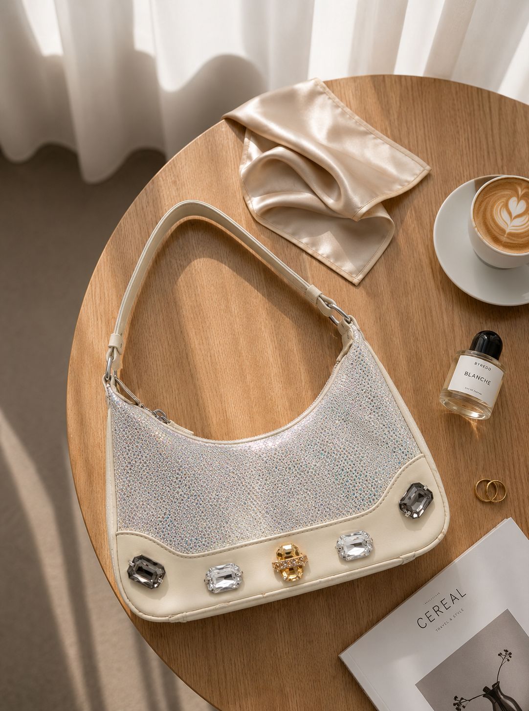 Premium shimmery handy & sling bag