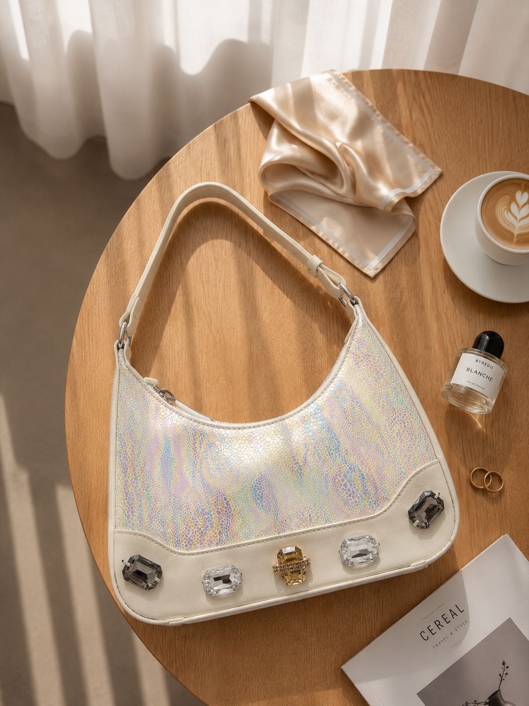 Premium shimmery handy & sling bag