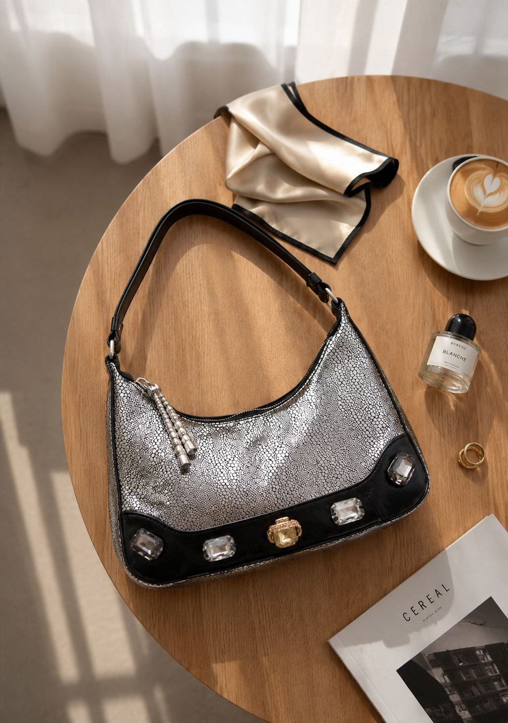 Premium shimmery handy & sling bag