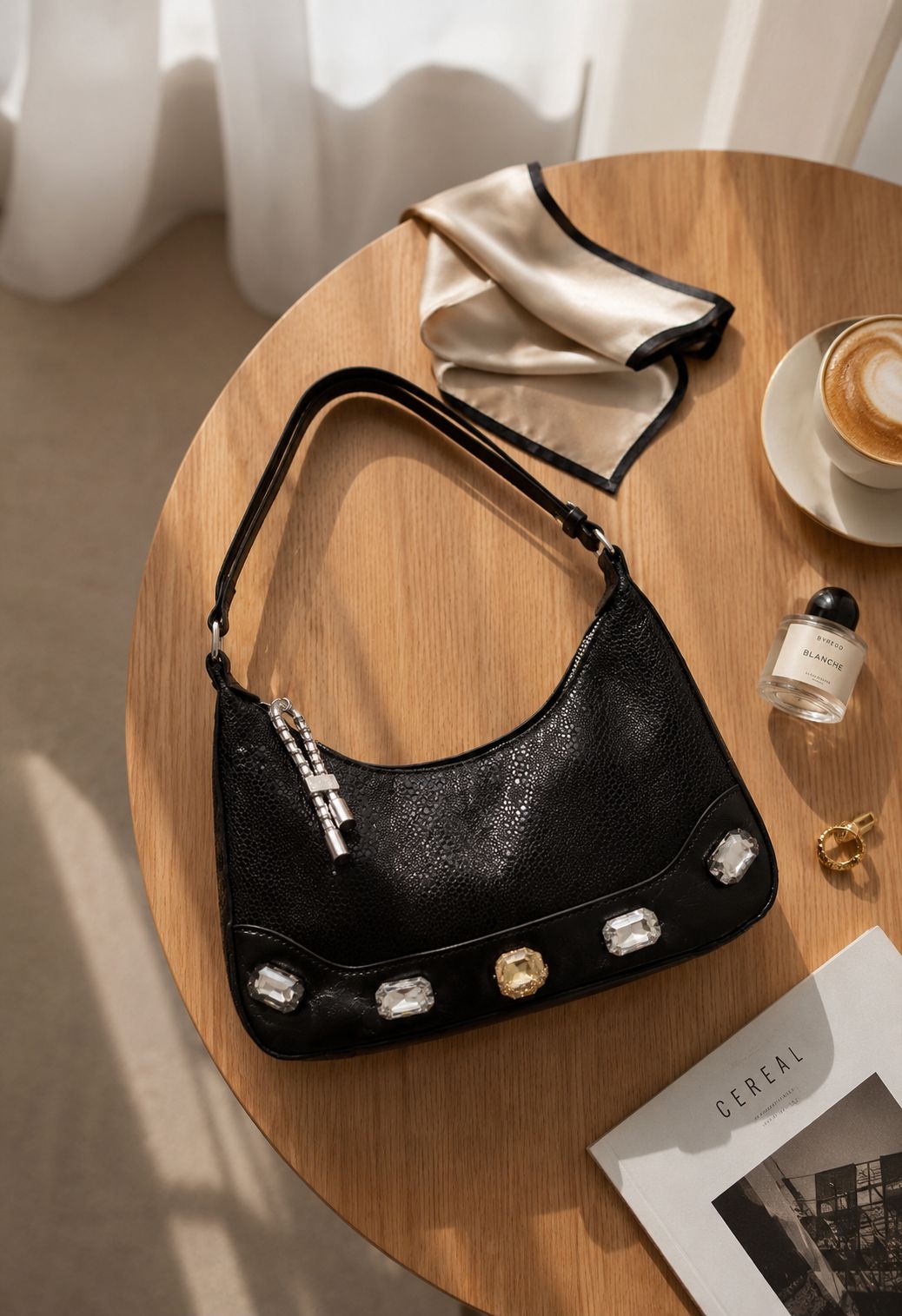 Premium shimmery handy & sling bag