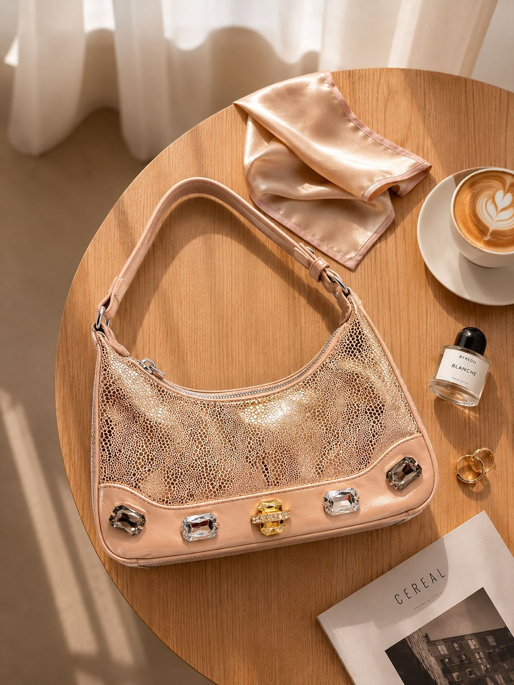 Premium shimmery handy & sling bag