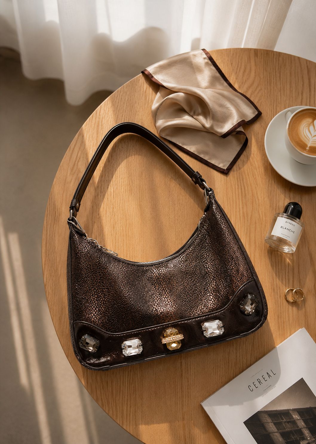 Premium shimmery handy & sling bag