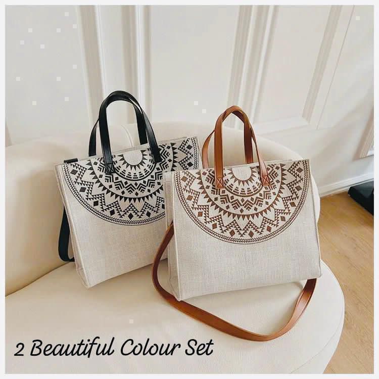 IMPORTED DESINGNER & STYLISH JUTE BEACH TOTE BAG
