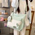 Korean Style College Style Trendy Contrasting Color Tutoring Bag