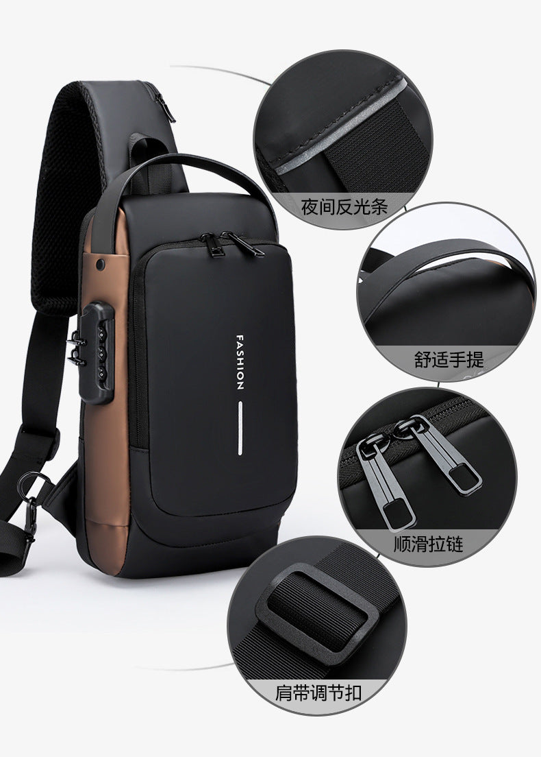 casual crossbody bag for men
