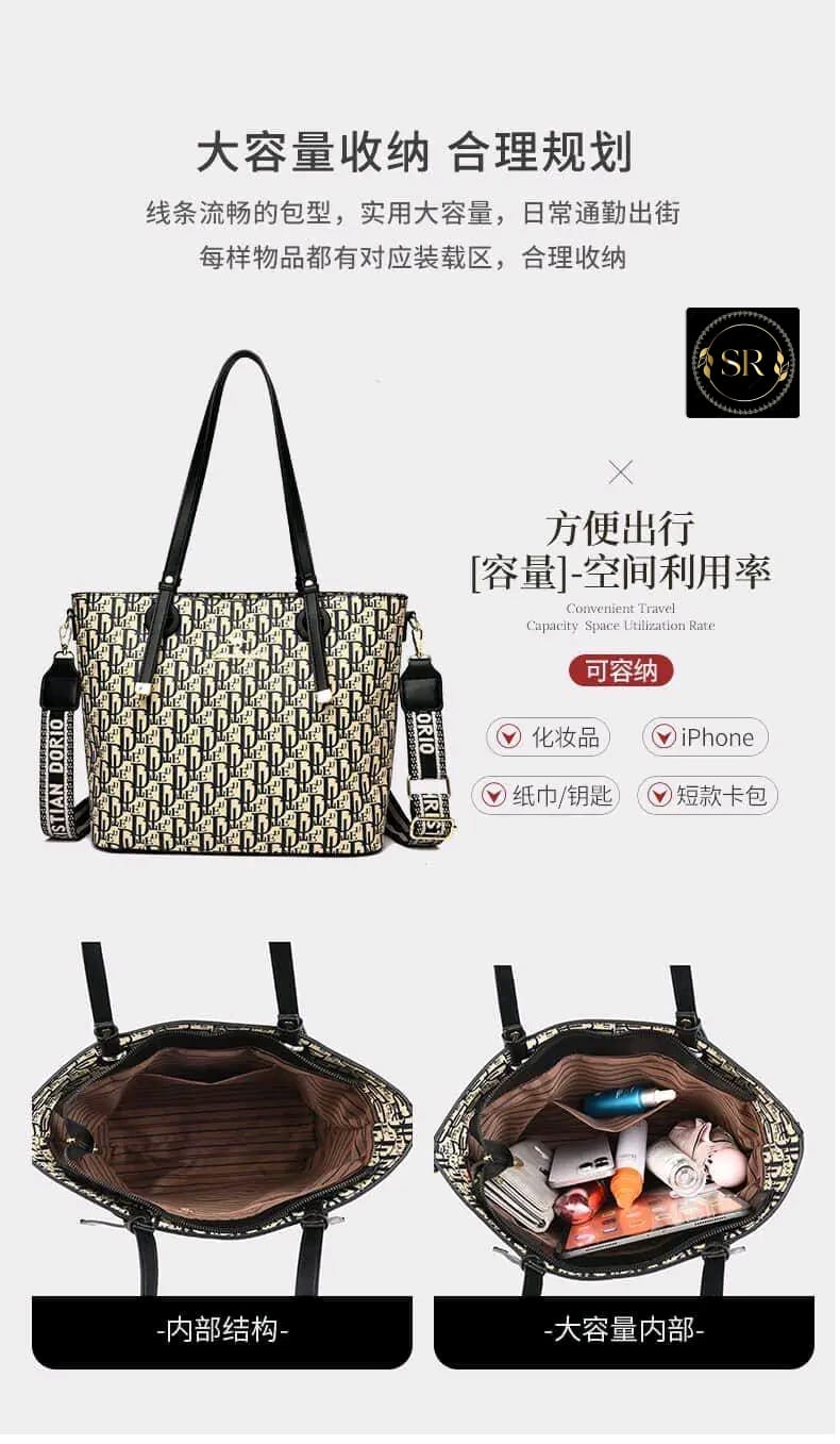 IMPORTED TOTE HANDBAG AND SHOULDER BAG