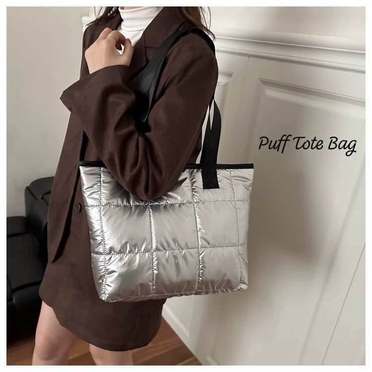 Imported premium Quality Spacious PUFF TOTE BAG