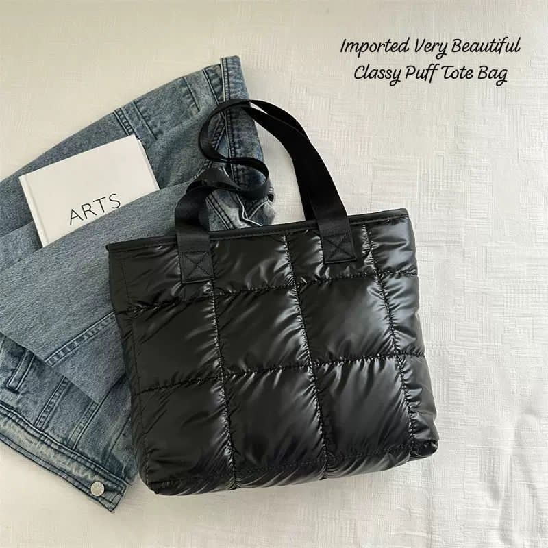 Imported premium Quality Spacious PUFF TOTE BAG